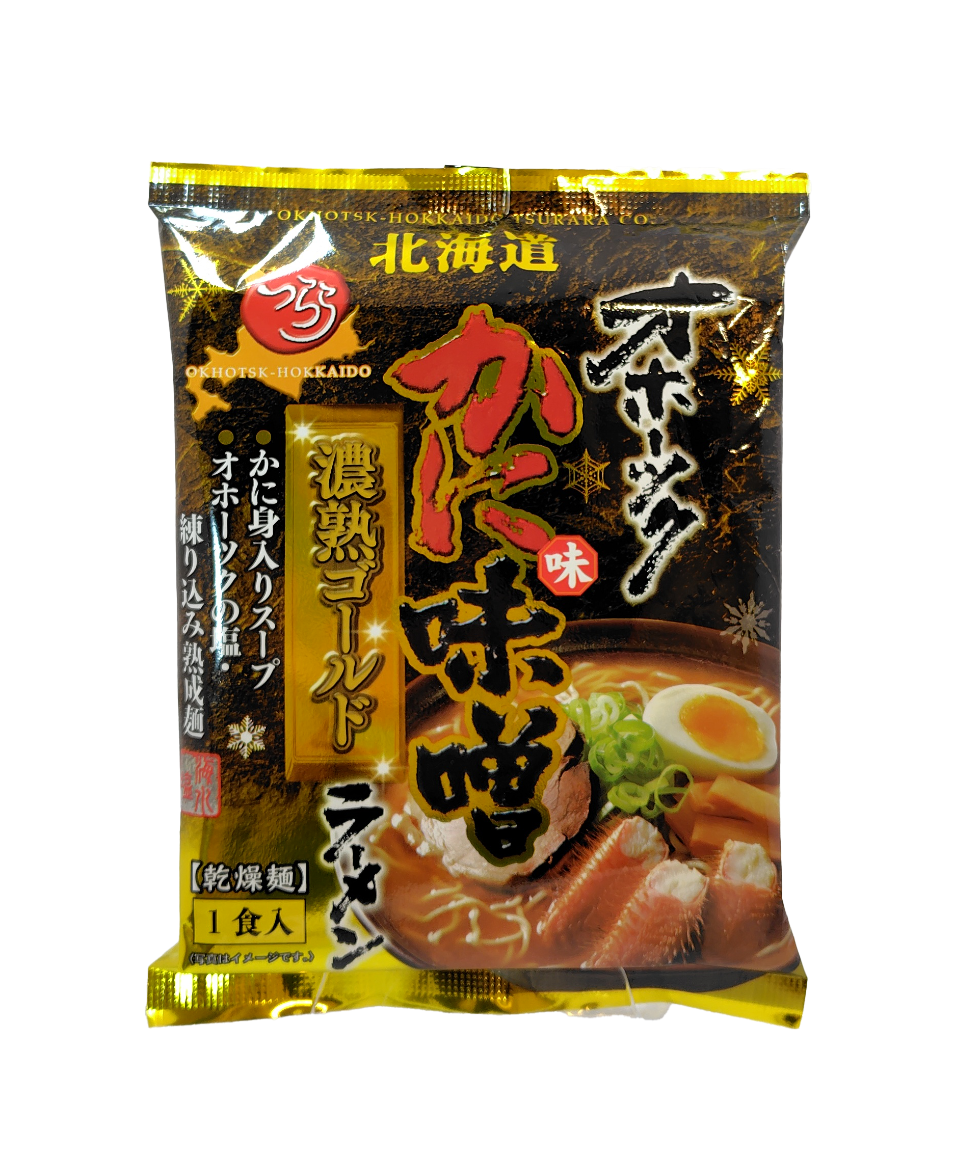 オホーツクかに味噌濃熟ゴールドラーメン